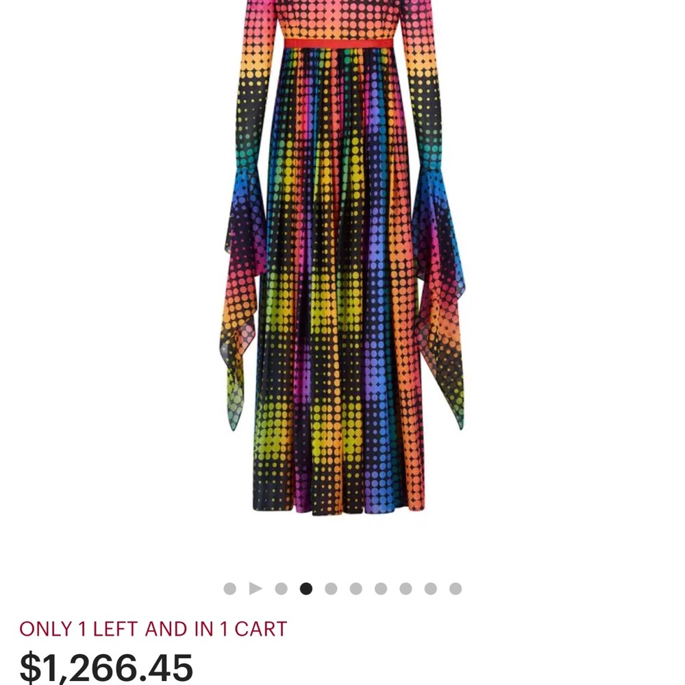 Multicolor Long Sleeve Maxi Dress - Picture 11 of 15